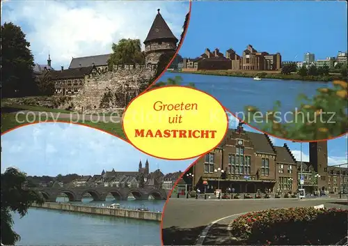 Maastricht Stadtmauer Turm Gouvernement Bruecke Kat. Maastricht