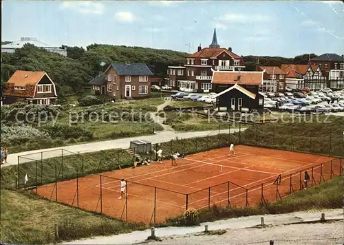 Domburg Teilansicht mit Tennisplatz Kat. Niederlande