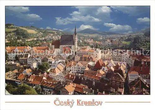 Cesky Krumlov Blick ueber die Stadt Kat. Krumau