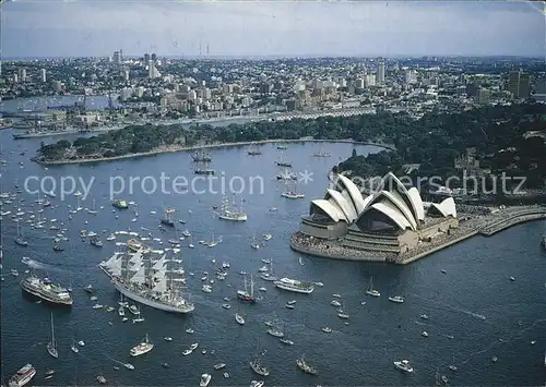 Sydney New South Wales Sydney Harbour during Australia s Bicentenary celebrations Opera House aerial view Kat. Sydney