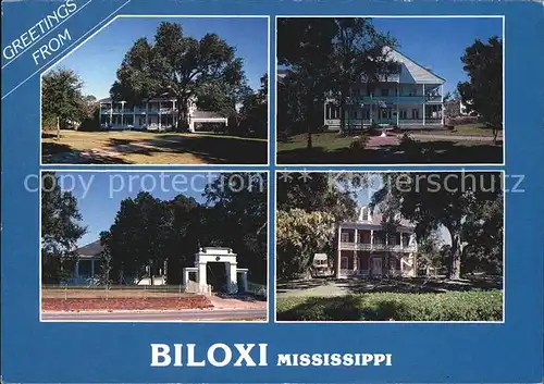 Biloxi Historic Grass Lawn Magnolia Museum Beauvoir Jefferson Davis Shrine Kat. Biloxi
