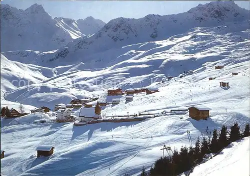 Arosa GR Skigebiet mit Bergkirchli Kat. Arosa
