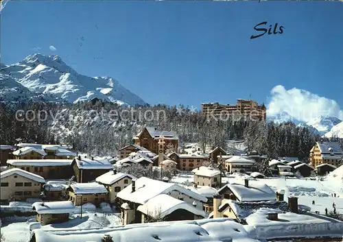 Sils Maria Graubuenden Panorama Kat. Sils Maria