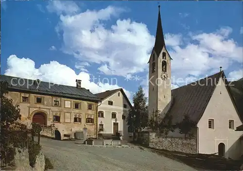 Guarda Inn Dorfmotiv Kirche Kat. Guarda