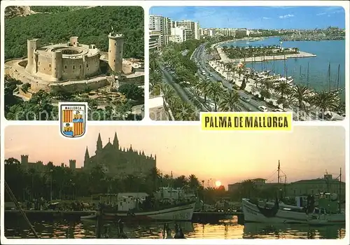 Palma de Mallorca Hafen Burg Kat. Palma de Mallorca