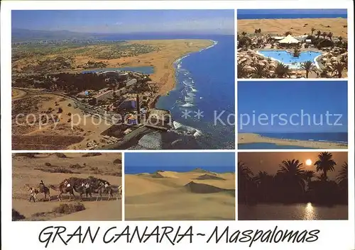 Maspalomas Fliegeraufnahme Hotel  Kat. Gran Canaria Spanien