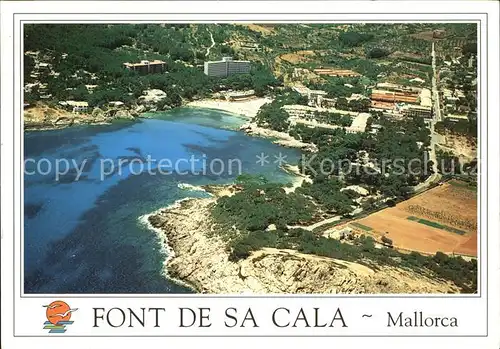 Mallorca Fliegeraufnahme Font de Sa Cala Kat. Spanien