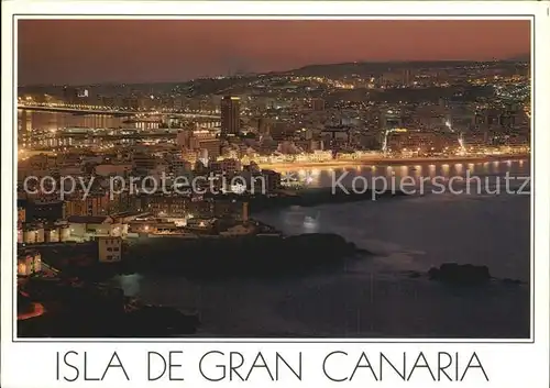 Las Palmas Gran Canaria Nachtansicht Kat. Las Palmas Gran Canaria