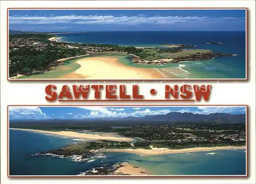 Sawtell New South Wales Coastal town aerial view