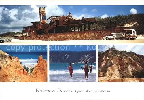 Rainbow Beach The Cherry Venture and coloured sands Fishing