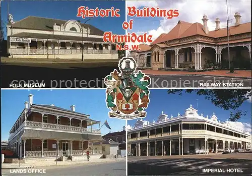 Armidale Historic Buildings Folk Museum Railway Station Imperial Hotel Lands Office Kat. Armidale
