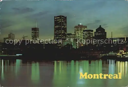 Montreal Quebec Coucher du soleil Gratte ciel Port Skyline Kat. Montreal