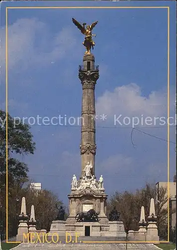 Mexico City Angel de la Independencia Monument Kat. Mexico