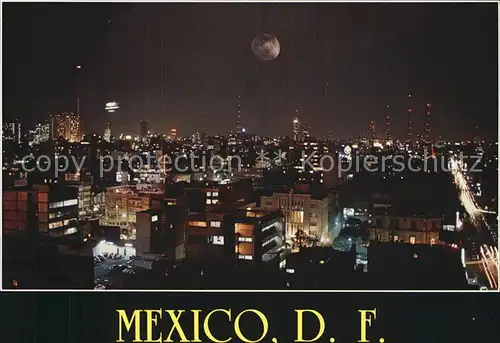 Mexico City Vista nocturna de la ciudad Kat. Mexico
