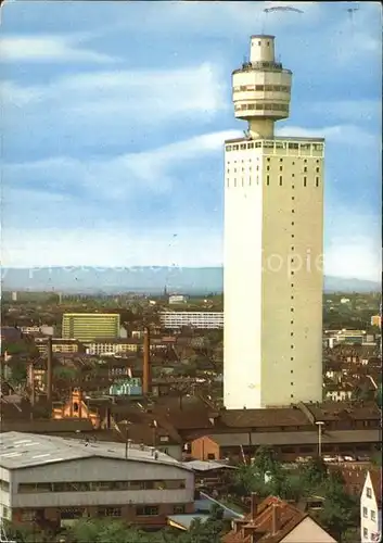Frankfurt Main Henninger Turm und Stadtpanorama Kat. Frankfurt am Main