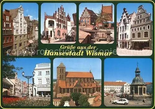 Wismar Mecklenburg Hansestadt Marktplatz Wasserkunst