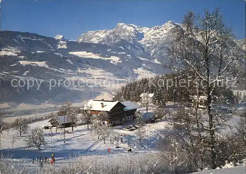 Pfarrwerfen Fruehstueckspension Zehenthof Winter Kat. Pfarrwerfen