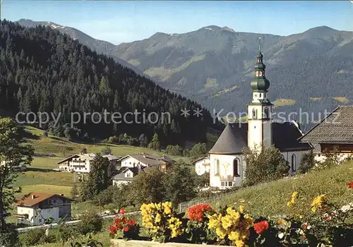 Oberau Tirol Wildschoenau Kirche Kat. Wildschoenau