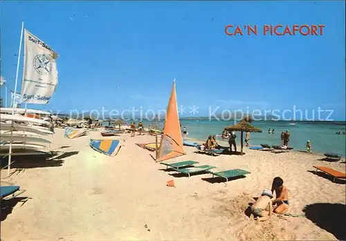 Can Picafort Mallorca Strand Kat. Spanien