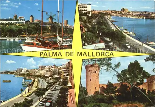 Palma de Mallorca Hafen Promenade Schloss Kat. Palma de Mallorca