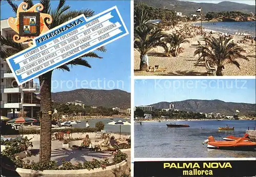 Palma Nova Mallorca Hafen Strand Promenade