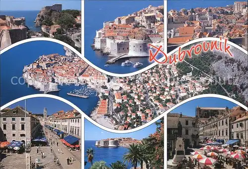Dubrovnik Ragusa Luftaufnahme Stadtansichten  Kat. Dubrovnik