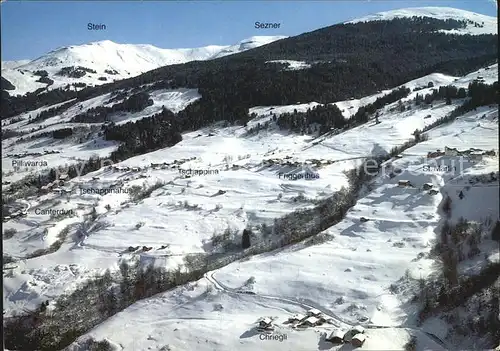 Obersaxen GR Tschappinahues Friggahues Sankt Martin Skigebiet Stai / Obersaxen /Bz. Surselva