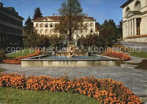 Heiden AR Kirchplatz Dorfbrunnen Kat. Heiden