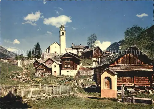 Bosco Gurin Kirche Kat. Bosco Gurin