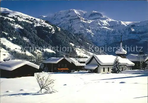 Lenk Simmental Katholische Kirche Winter Kat. Lenk Simmental