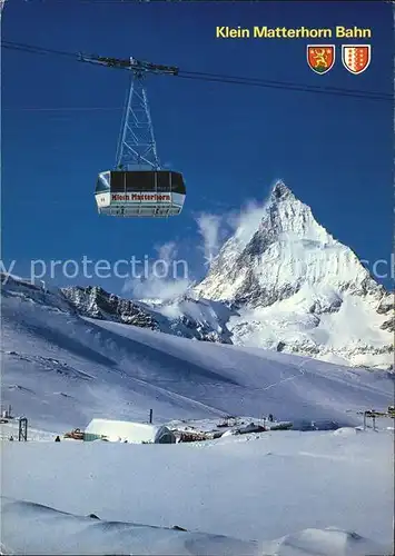Zermatt VS Luftseilbahn Klein Matterhorn  Kat. Zermatt