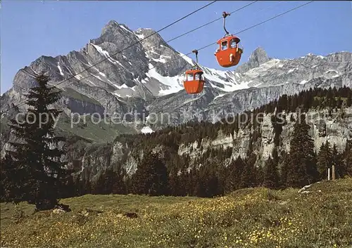 Braunwald GL Gondelbahn Grotzenbueel Ortstock Hoher Turm Kat. Braunwald