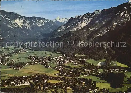 Bayerisch Gmain mit Untersberg Hoher Goell Lattengebirge Kat. Bayerisch Gmain