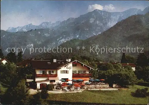 Bayerisch Gmain Gaestehaus Terrassen Cafe Dreher am Hessing Kat. Bayerisch Gmain