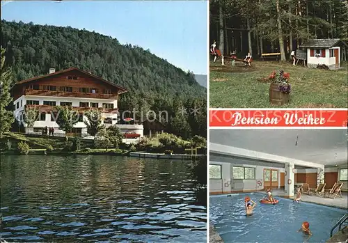 Kiens Suedtirol Pension Weiher Hallenschwimmbad Kinderspielplatz Kat. Kiens Pustertal