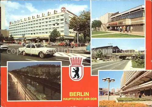 Berlin Interhotel Unter den Linden Schoenhauser Allee Jugendklub Greifswalder Strasse Bahnhof Friedrichstrasse Rathausstrasse Kat. Berlin
