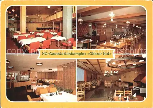 Oberhof Thueringen HO Gaststaettenkomplex Oberer Hof Kat. Oberhof Thueringen