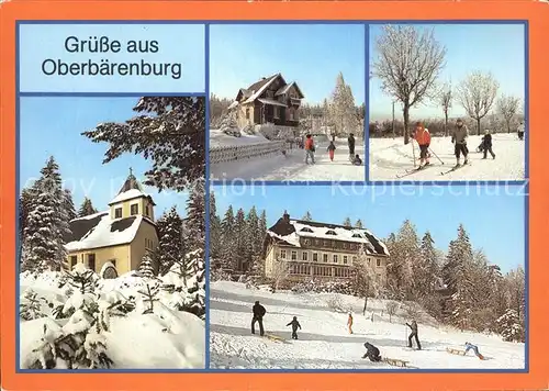 Oberbaerenburg Waldkapelle Teilansicht Winterurlauber FDGB Urlaubercafe Neues Leben