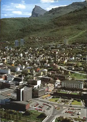 Narvik Zentrum Rathaus Luftbild Kat. Narvik