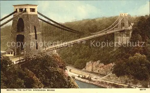 Bristol UK Clifton Suspension Bridge  Kat. Bristol City of