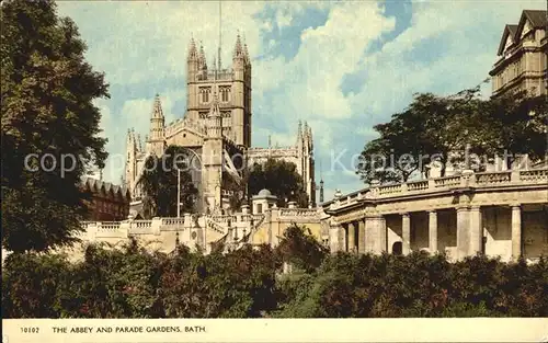 Bath UK The Abbey and Parade Gardens  Kat. Bath North East Somerset