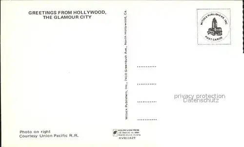 Hollywood California  Kat. Los Angeles United States