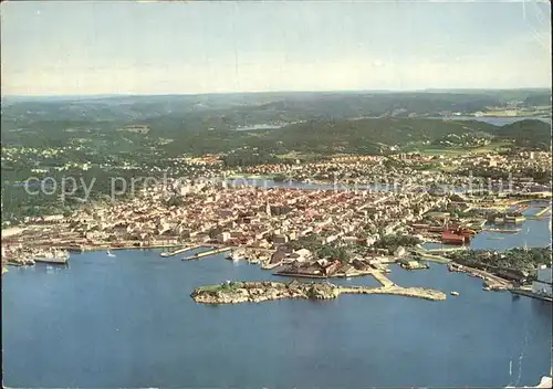 Kristiansand Fliegeraufnahme Kat. Kristiansand