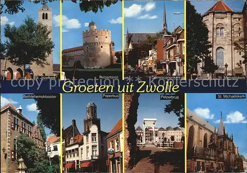 Zwolle Overijssel St Michaelskerk Pelzerbrug Peperbus  Kat. Zwolle