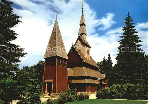 Hahnenklee Bockswiese Harz Nordische Stabholzkirche  Kat. Goslar