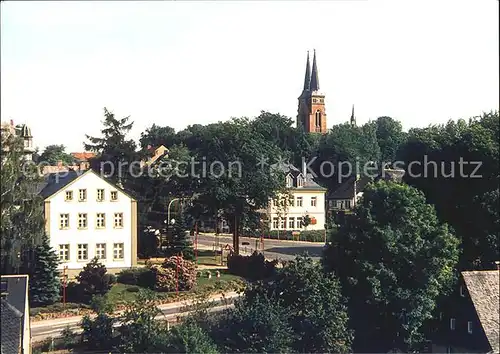 Niederwuerschnitz Rathaus Sparkasse Kirche  Kat. Niederwuerschnitz