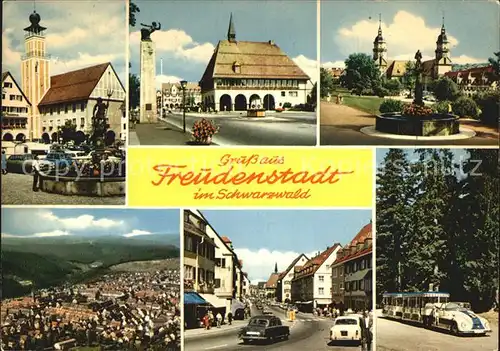 Freudenstadt Teilansichten Brunnen  Kat. Freudenstadt