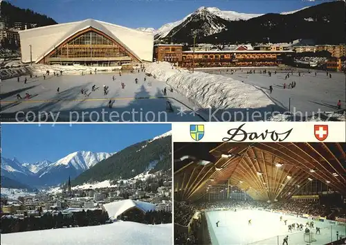 Davos GR Tinzenhorn Natureisbahn Eissporthalle Kat. Davos