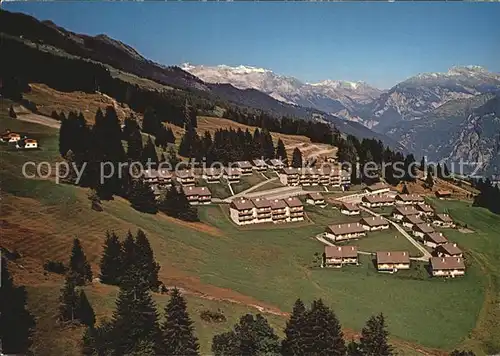 Sarn Heinzenberg Feriensiedlung Lescha Ringelspitz Calanda Flugaufnahme