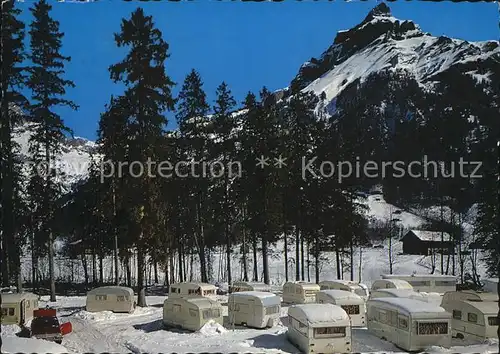 Engelberg OW Camping Eienwaeldli Winter Kat. Engelberg